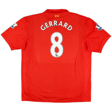 2012-13 Liverpool Home Shirt Gerrard #8 - 6/10 - (3XL)