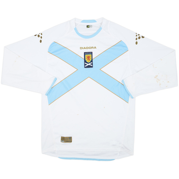 2007-08 Scotland Away L/S Shirt - 7/10 - (L)