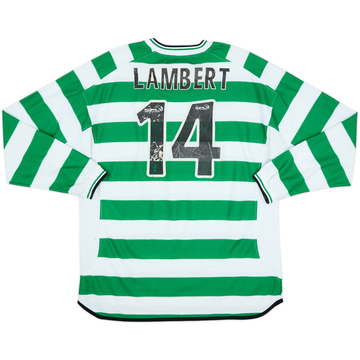 2001-03 Celtic Home L/S Shirt Lambert #14 - 5/10 - (XL)