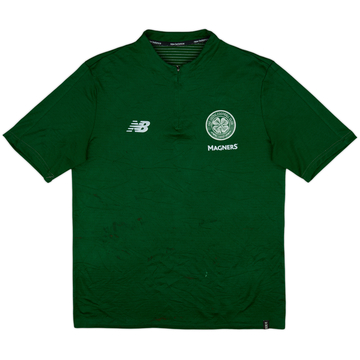 2017-18 Celtic New Balance 1/4 Zip Polo Shirt - 4/10 - (L)
