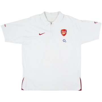 2005-06 Arsenal Nike 1/4 Zip Polo Shirt - 5/10 - (XL)