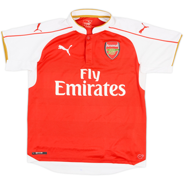2015-16 Arsenal Home Shirt - 6/10 - (XL.Boys)