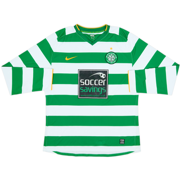2008-10 Celtic Player Issue Home L/S Shirt #19 - 4/10 - (XL)