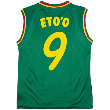 2002 Cameroon Home Vest Shirt Eto'o #9 - 8/10 - (M)