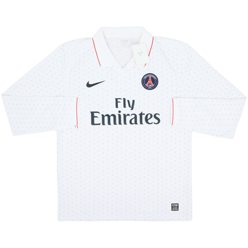2009-10 Paris Saint-Germain Camiseta de manga larga visitante de edición de jugador (L)
