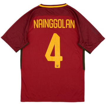 2017-18 Roma Home Shirt Nainggolan #4 - 6/10 - (S)