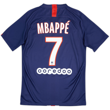 2019-20 Paris Saint-Germain Home Shirt Mbappe #7 - 8/10 - (S)