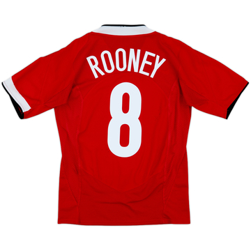 2004-06 Manchester United Home Shirt Rooney #8 - 7/10 - (S)