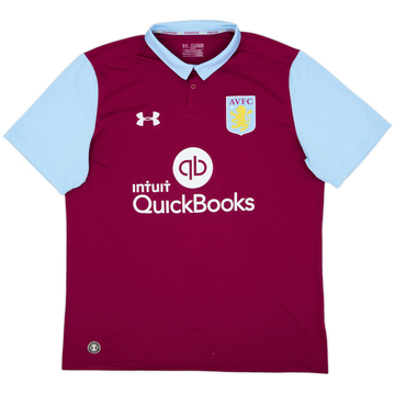 2016-17 Aston Villa Home Shirt - 8/10 - (XL)