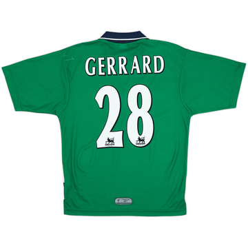 1999-00 Liverpool Away Shirt Gerrard #28 - 7/10 - (S)