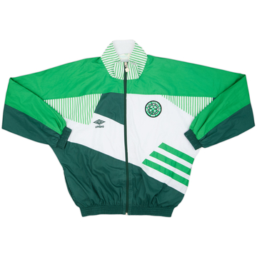 1991-92 Celtic Umbro Track Jacket - 8/10 - (L)