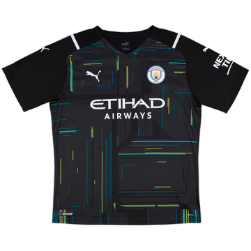 2021-22 Manchester City GK S/S Shirt - 8/10 - (XL)