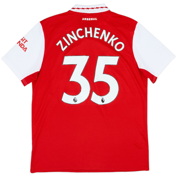 2022-23 Arsenal Home Shirt Zinchenko #35 - 7/10 - (L)