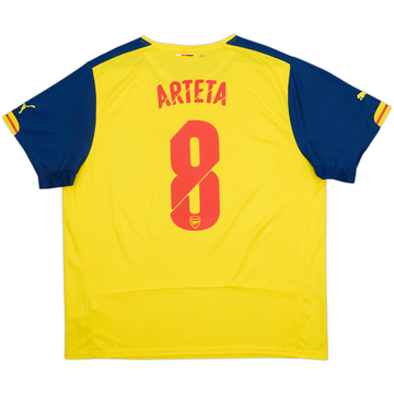 2014-15 Arsenal Away Shirt Arteta #8 - 8/10 - (XXL)
