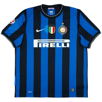 2009-10 Inter Milan Home Shirt J. Zanetti #4 - 4/10 - (XL)