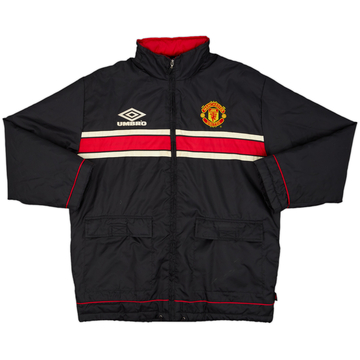 1998-99 Manchester United Umbro Padded Bench Coat - 6/10 - (M)