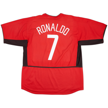2002-04 Manchester United Home Shirt Ronaldo #7 - 6/10 - (XXL)