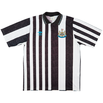 1990-91 Newcastle United Home Shirt - 8/10 - (L)