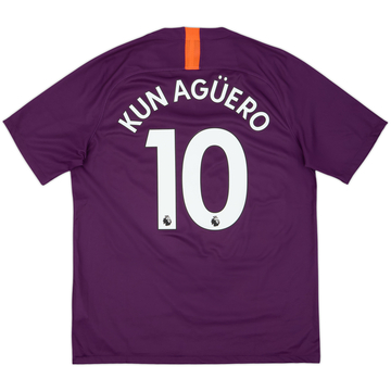 2018-19 Manchester City Third Shirt Kun Aguero #10 - 9/10 - (L)