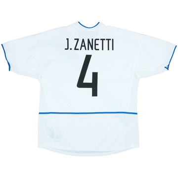 2002-03 Inter Milan Away Shirt Zanetti #4 - 8/10 - (XL)