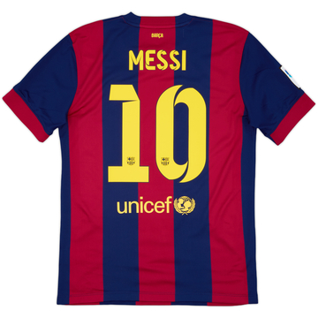 2014-15 Barcelona Home Shirt Messi #10 - 8/10 - (M)