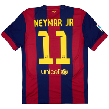 2014-15 Barcelona Home Shirt Neymar Jr #11 - 8/10 - (M)