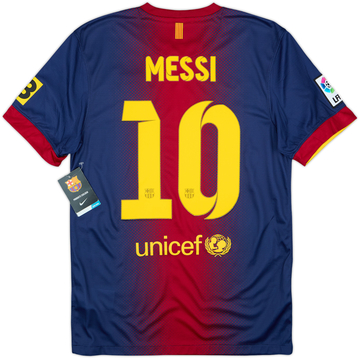 2012-13 Barcelona Home Shirt Messi #10 (S)