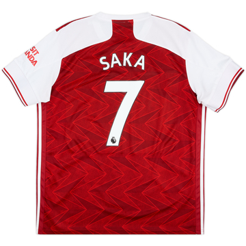 2020-21 Arsenal Home Shirt Saka #7 - 6/10 - (XL)