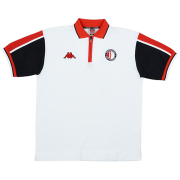2001-02 Feyenoord Kappa 1/4 Zip Polo Shirt - 9/10 - (XL)