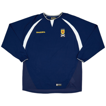 2003-05 Scotland Home L/S Shirt - 8/10 - (L)