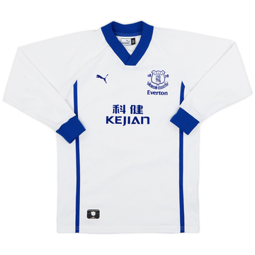 2002-03 Everton Away L/S Shirt - 6/10 - (M.Boys)