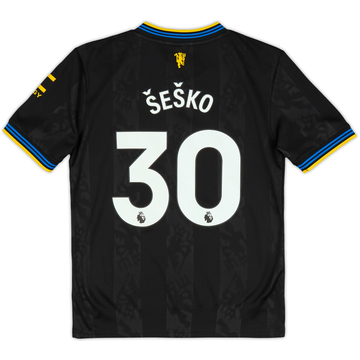 2025-26 Manchester United Third Shirt Sesko #30 (KIDS)