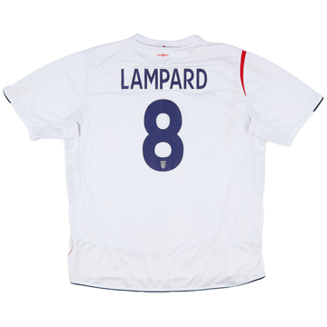 2005-07 England Home Shirt Lampard #8 - 7/10 - (XXL)