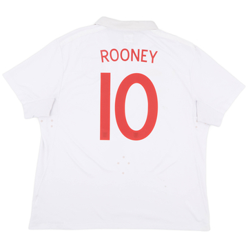 2009-10 England Home Shirt Rooney #10 - 6/10 - (XXL)