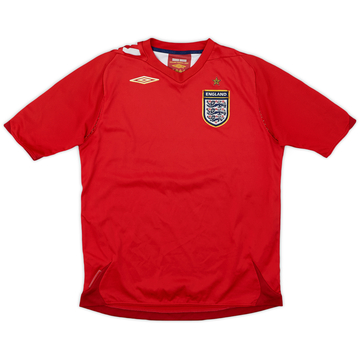 2006-08 England Away Shirt - 6/10 - (L.Boys)
