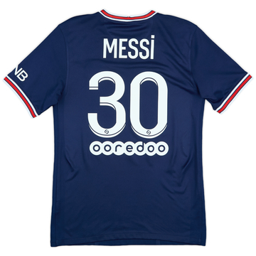 2021-22 Paris Saint-Germain Home Shirt Messi #30 - 9/10 - (S)