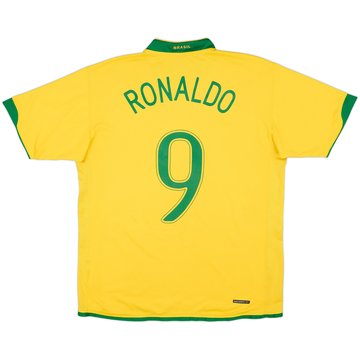 2006-08 Brazil Home Shirt Ronaldo #9 - 5/10 - (L)