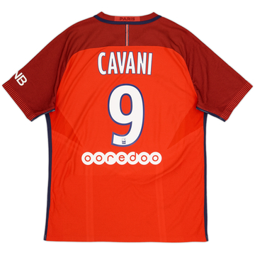 2016-17 Paris Saint-Germain Authentic Away Shirt Cavani #9 - 9/10 - (L)