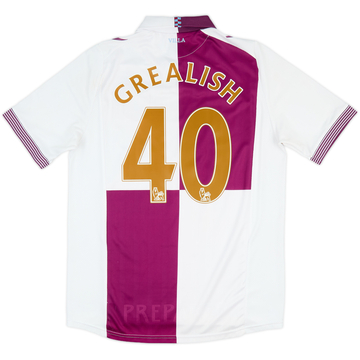 2013-14 Aston Villa Away Shirt Grealish #40 - 5/10 - (S)