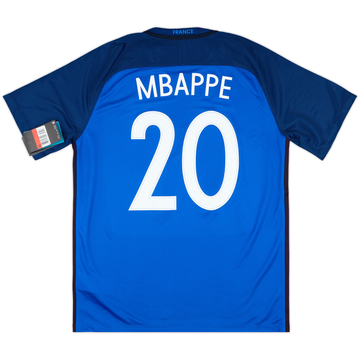 2016-17 France Home Shirt Mbappe #20 (L)