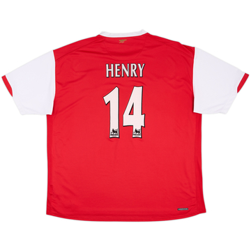 2006-08 Arsenal Home Shirt Henry #14 - 7/10 - (XXL)