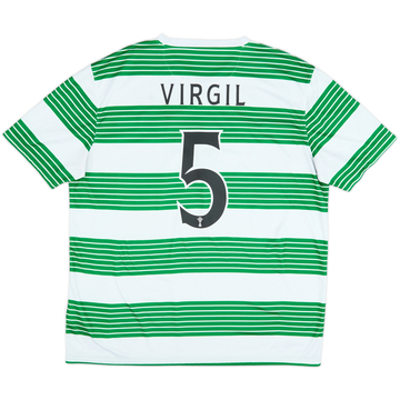 2013-15 Celtic Home Shirt Virgil #5 - 7/10 - (XL)
