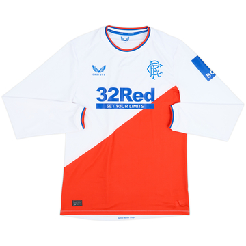 2022-23 Rangers Authentic Away L/S Shirt - 8/10 - (M)