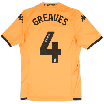 2023-24 Hull City Away Shirt Greaves #4 - 6/10 - (S)