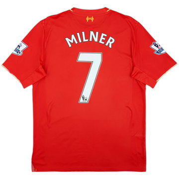 2015-16 Liverpool Home Shirt Milner #7 - 7/10 - (M)