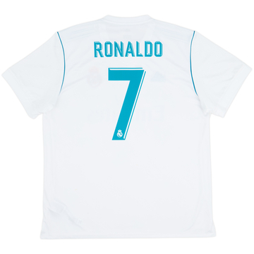 2017-18 Real Madrid Home Shirt Ronaldo #7 - 8/10 - (XL)