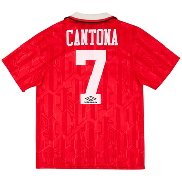 1992-94 Manchester United Home Shirt Cantona #7 - 6/10 - (M)