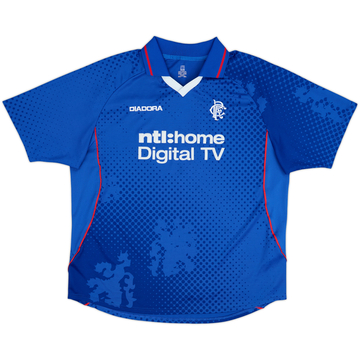 2002-03 Rangers Home Shirt - 8/10 - (XL)