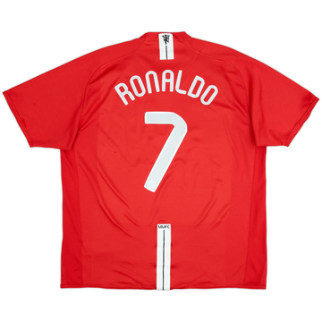 2007-09 Manchester United Home Shirt Ronaldo #7 - 7/10 - (XXL)