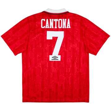 1992-94 Manchester United Home Shirt Cantona #7 - 8/10 - (XL)